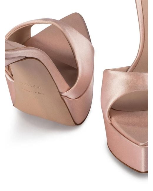 Le Silla Pink Platform-Heel Sandals