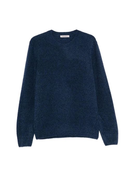 Fileria Blue Bouclé-Knit Sweater for men