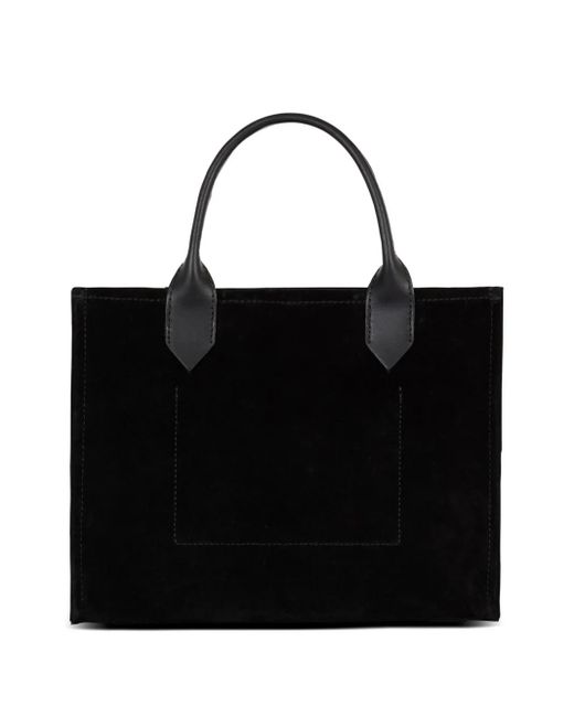 Borsa shopper b-army piccola in pelle scamosciata di Balmain in Black