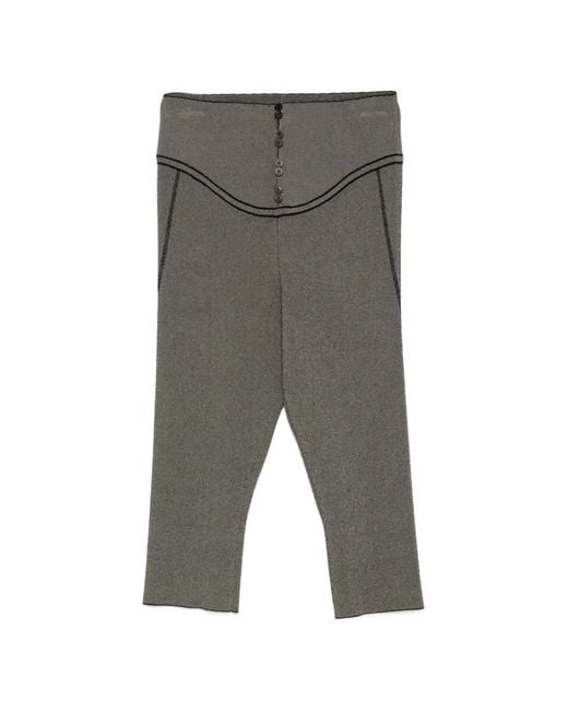 Jacquemus Sera Cropped Legging in het Gray