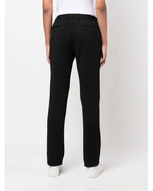 PT Torino Black Straight-Leg Trousers for men