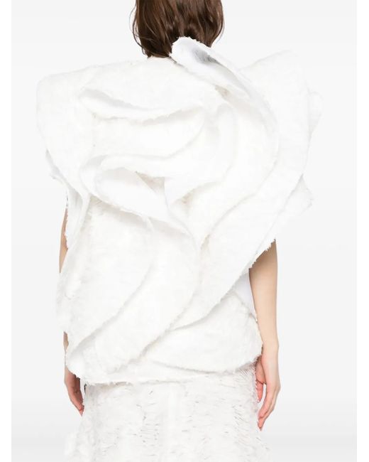 Top Intertwine Maticevski de color White