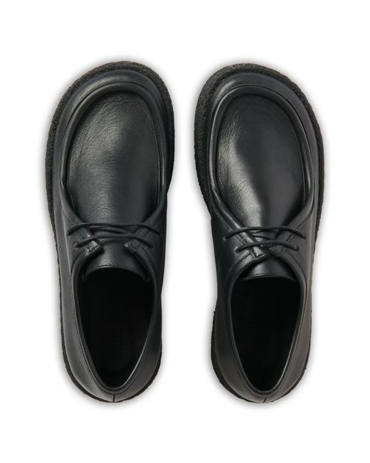 Studio Nicholson Black Leitch Two-Eyelet Leather Boots