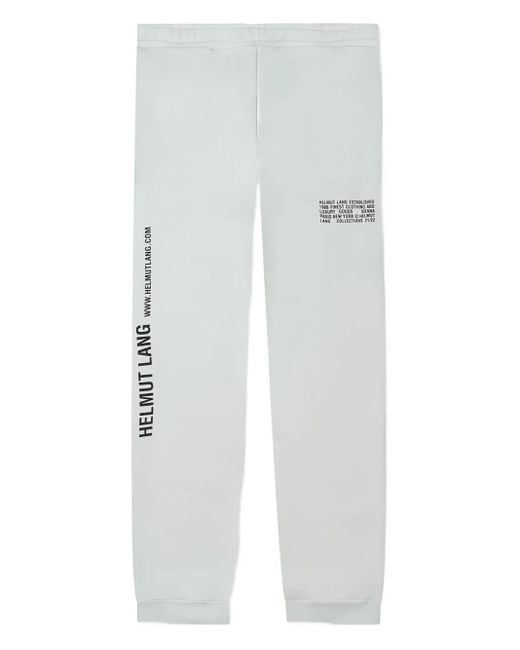 Helmut Lang Jogginghose mit Logo-Print in White für Herren