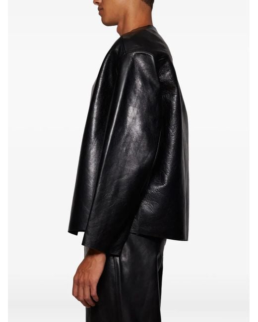ジャケット・アウター entire studio leather jacket Entire studios V-Neck Leather Jacket in Black for Men | Lyst