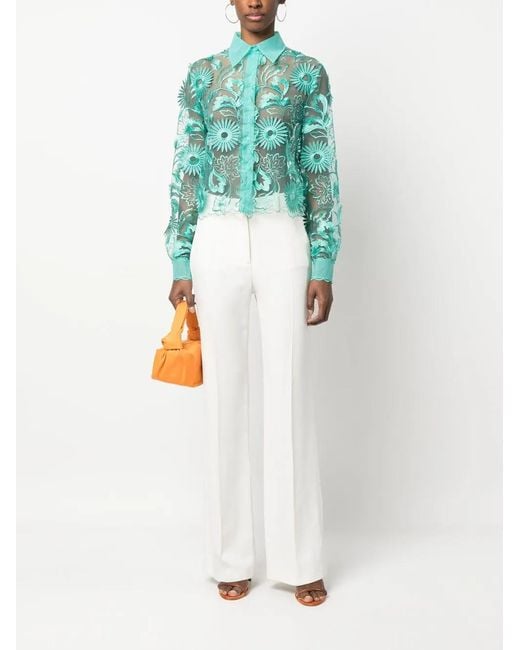 Alberta Ferretti Green Top