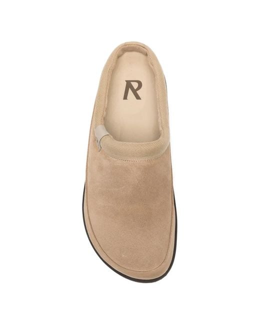 Represent White Summer Suede Mules for men