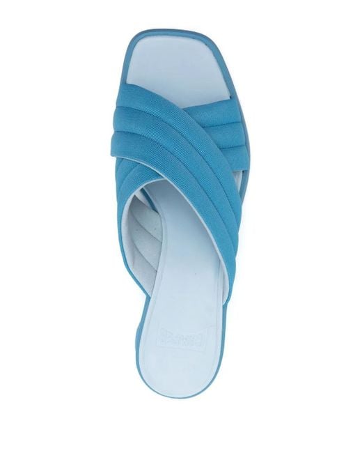 Camper Blue Kiara 60Mm Crossover-Strap Sandals
