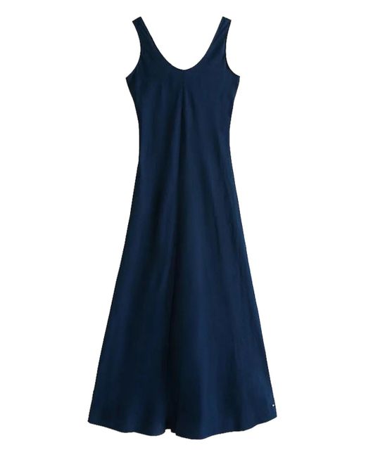 Tommy Hilfiger Blue Maxikleid aus Leinengemisch
