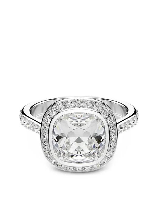 Swarovski White Una Angelic Halo Crystal-Embellished Rings