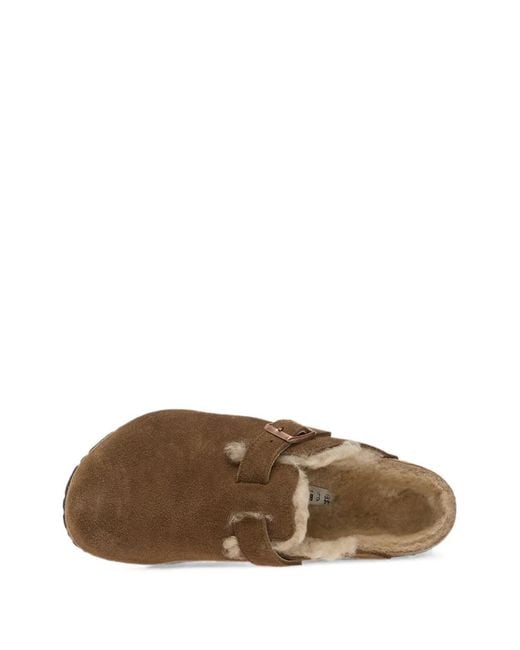Birkenstock Brown Boston Shearling Mules