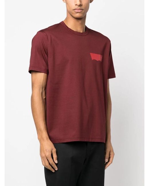 Junya Watanabe Red X Levi's Logo-Print T-Shirt for men