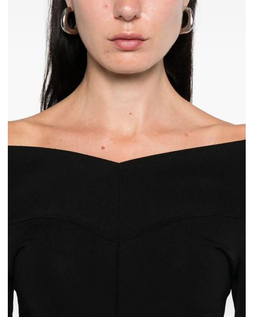 Haut À Col Bateau Stella McCartney en coloris Black