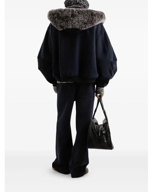 Dolce & Gabbana Blue Elasticated-Waistband Panelled Track Pants for men