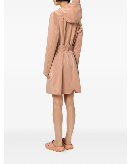 Trench Con Cintura di Rains in Pink