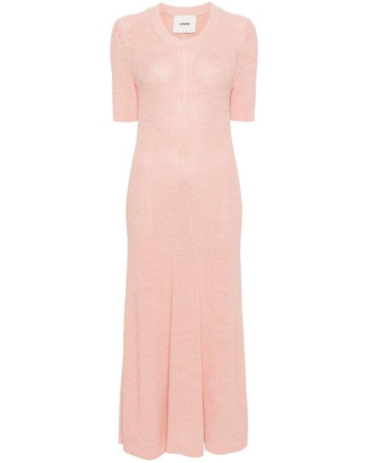 Aeron Pink Selkie Knitted Midi Dress