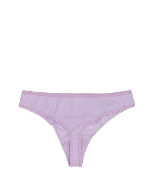 Baserange Purple Elasticated-Trim Briefs
