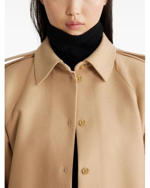 Patou Natural Mini Shirt Dress