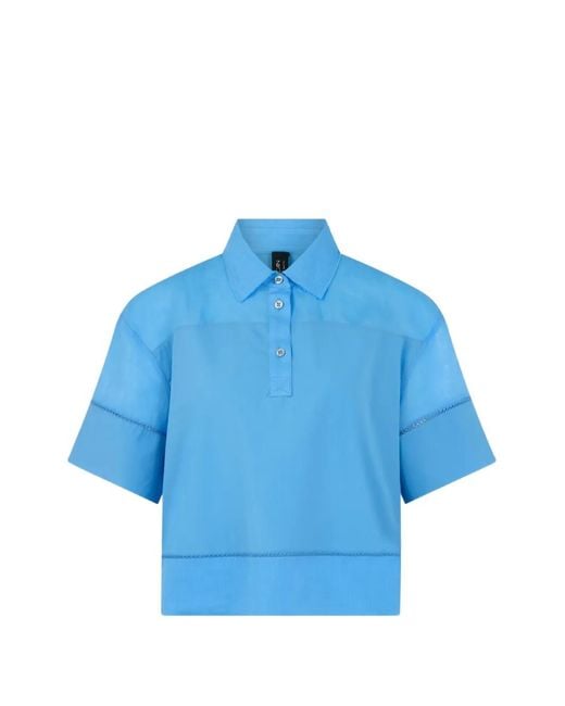 Marc Cain Blue Polo Rethink Together