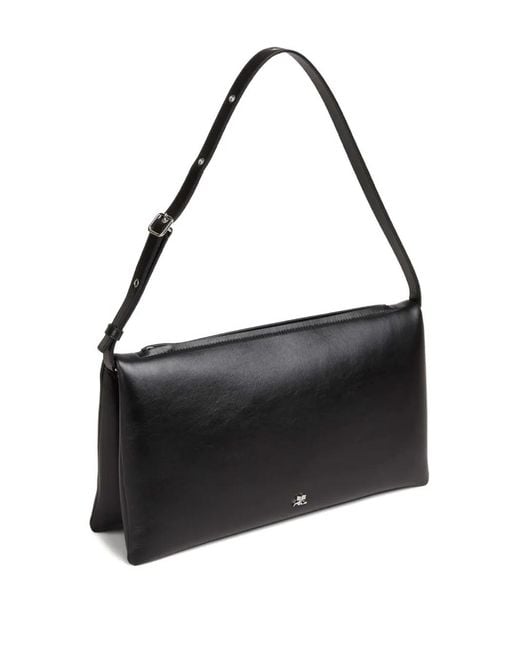 Courreges Black Rectangular Shoulder Bag