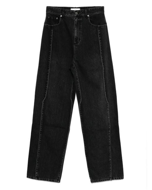 Tibi Black Seam-Detailed Jeans