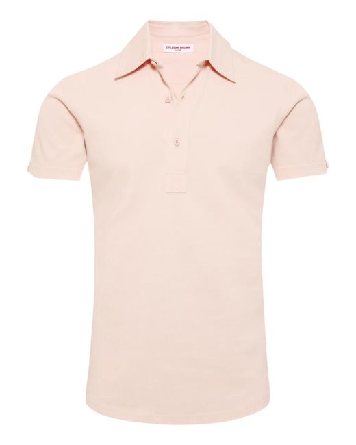 Orlebar Brown Pink Sebastian Polo Shirt for men
