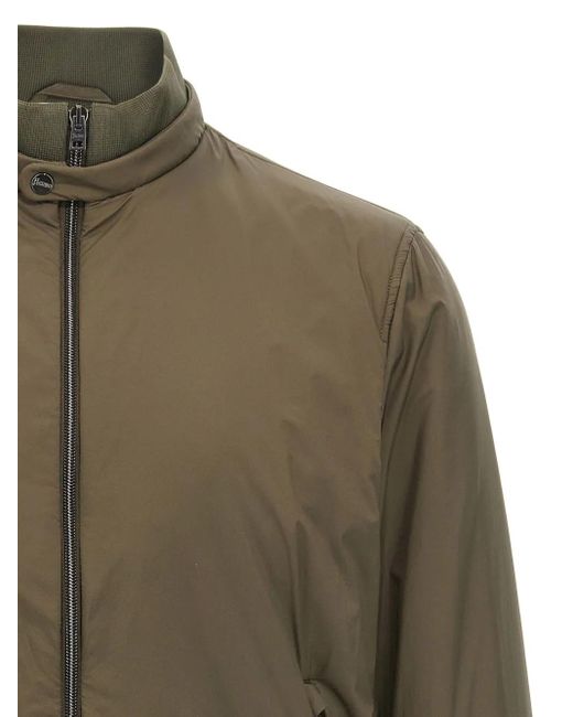 Herno Green 'Ecoage' Bomber Jacket for men