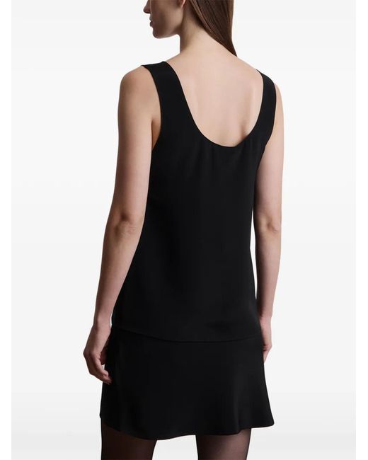 12 STOREEZ Black Silk Top