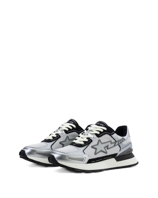 A Bathing Ape White Star-Lightning Low-Tops for men