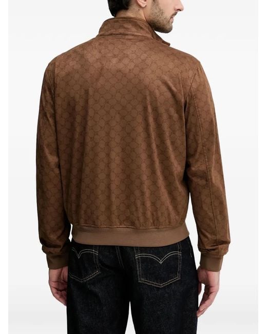 Joop! Brown Patterned Zip Jacket for men