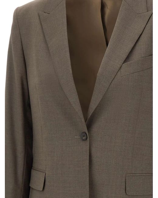 Filippa K Blazer Met Enkele Knoop in het Brown