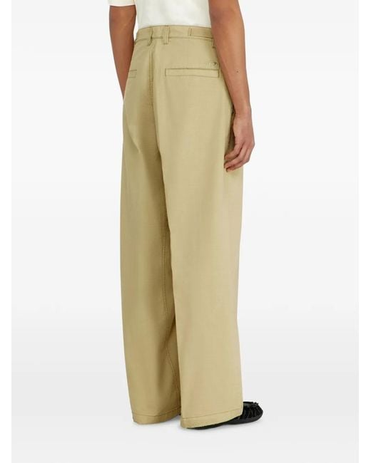 DIESEL White Pantalon P-Ball En Tissu Indéchirable for men