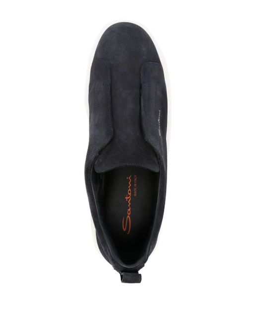 Santoni Victory Slip-On Sneakers in het Blue voor heren