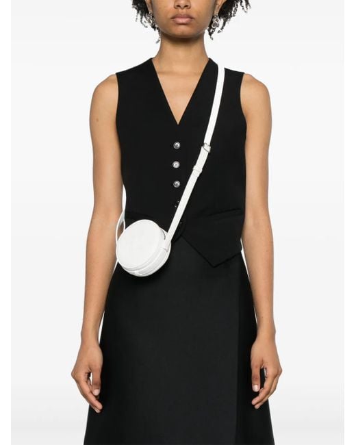 Courreges White Reedition Circle Cross Body Bag
