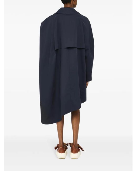 J.W. Anderson Blue Asymmetric Cape Coat