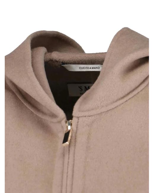 Max Mara Pink Hooded Zip-Front Jacket
