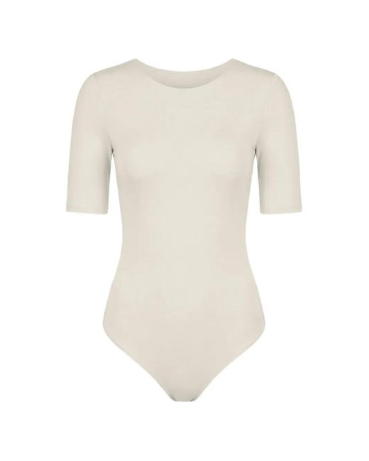 Wolford White Bahamas Short-Sleeved Bodysuit