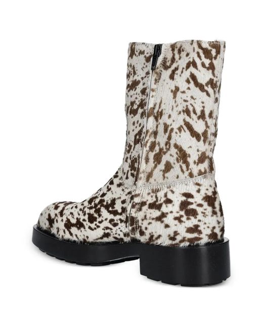 COPENHAGEN Black Mottled Ankle Boots