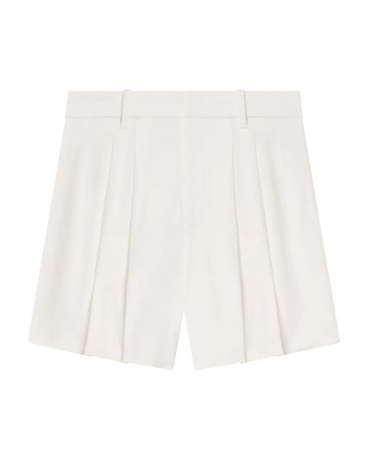 Pantalones de vestir cortos con pinzas A.L.C. de color White