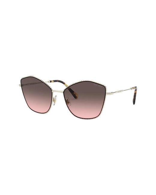 Miu Miu Pink Oversize-Frame Gradient Sunglasses
