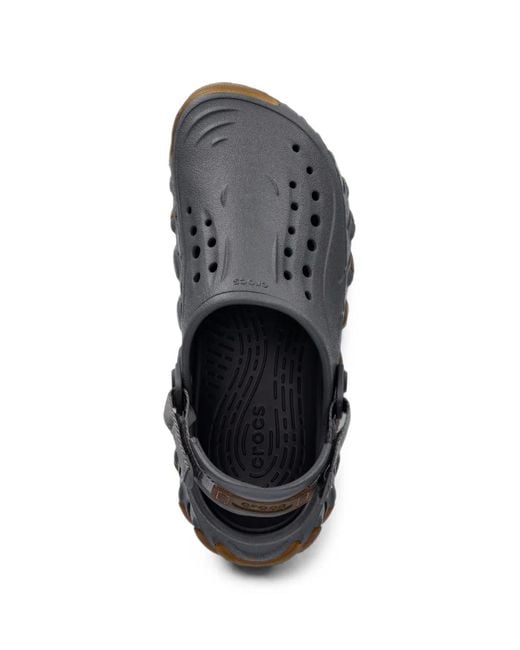 CROCSTM Gray Echo Gum Ro Perforated Slingback Clogs for men