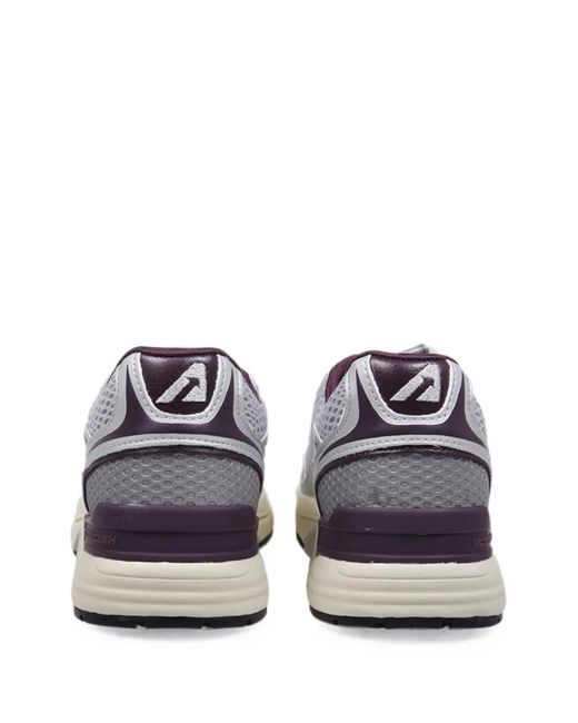 Autry White Hyperway Mesh-Panel Sneakers