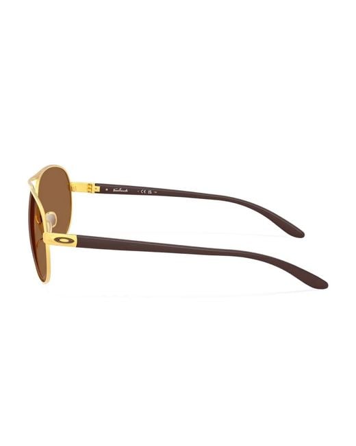 Oakley Brown Pilot-Frame Sunglasses
