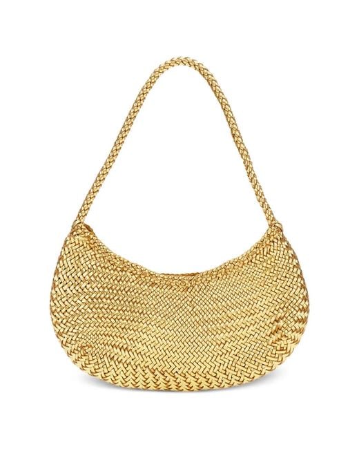 Dragon Diffusion Metallic Luna Mini Woven Tote Bag