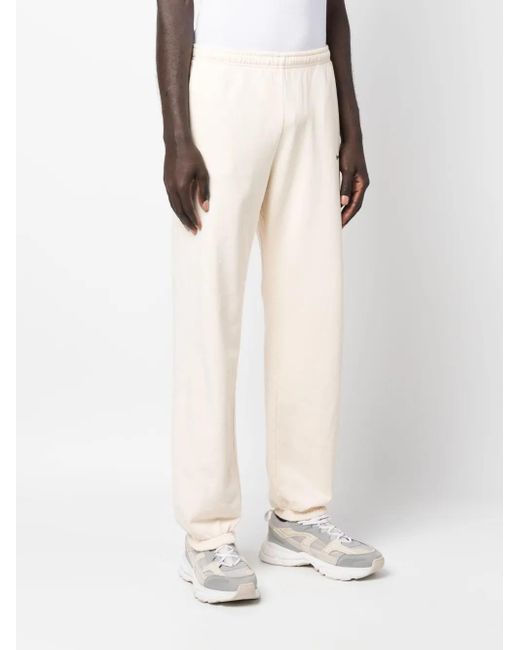 Sporty & Rich White Logo-Print Cotton Track Pants