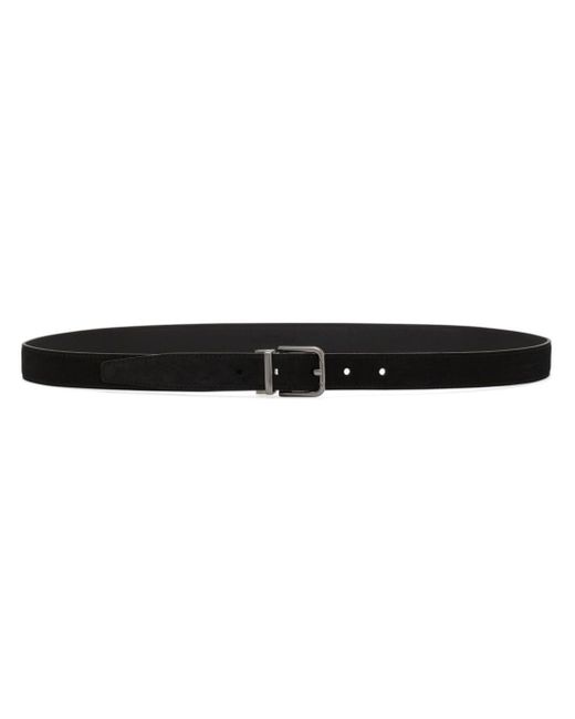 Dolce & Gabbana Logo-engraved Leather Belt in Black for Men | Lyst UK