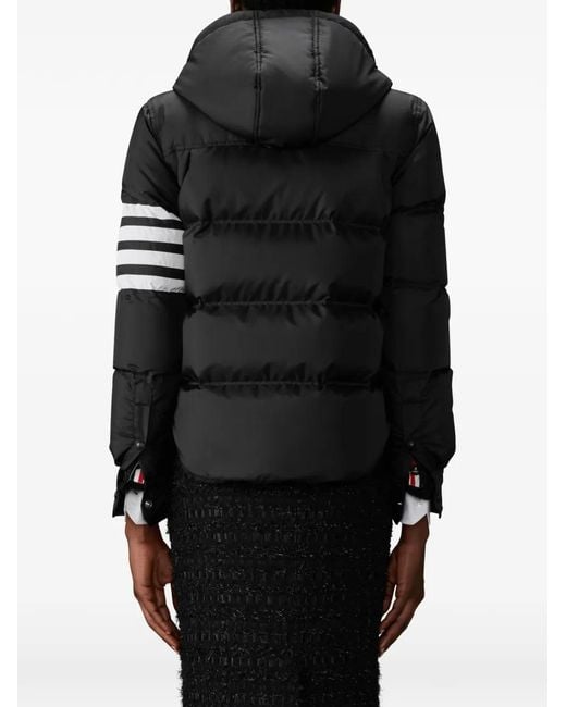 Thom Browne Black Ripstop 4-Bar Jacket