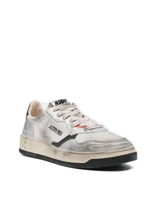 Autry White Medalist Low-Top Sneakers