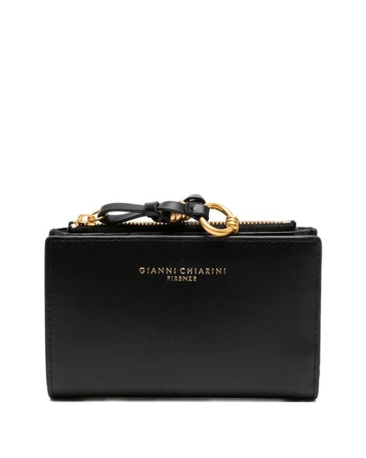 Gianni Chiarini レディース ブラック ファスナー財布