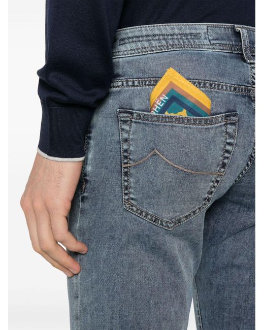 Jacob Cohen Nick Slim-fit Jeans in het Blue voor heren